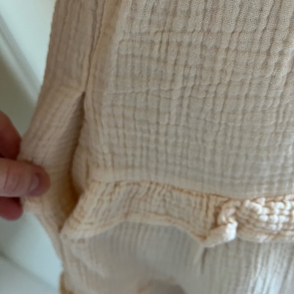 INGRID SMOCKED MINI DRESS Ivory - Picture 9 of 15